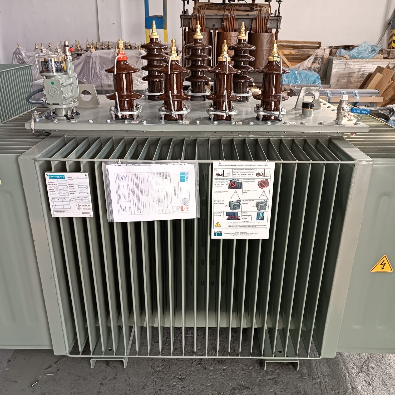 1250 kVA hermetic oil immersed transformer manufactured by DATSAN