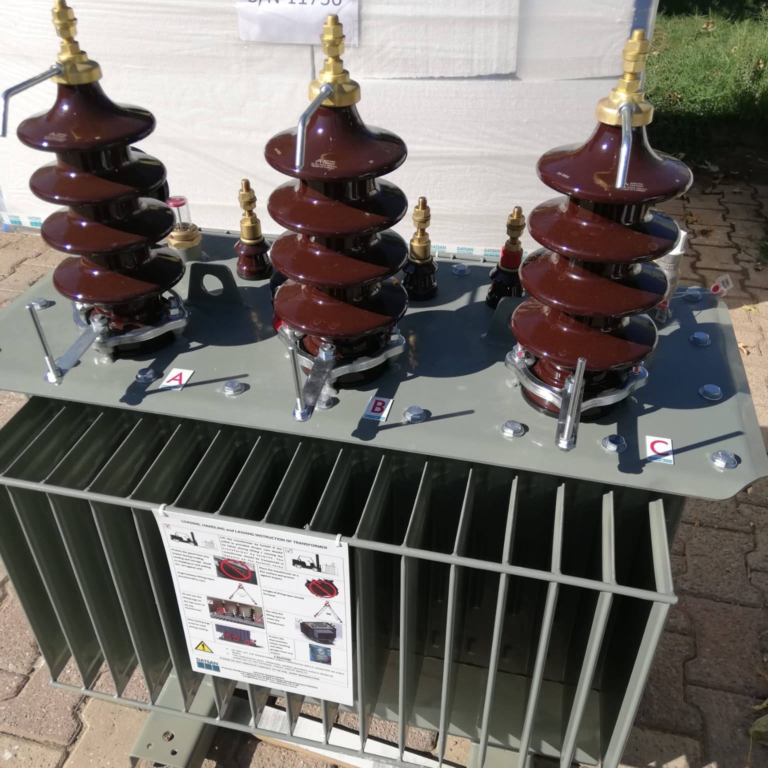 50 kVA copper winding oil immersed distribution transformer by DATSAN